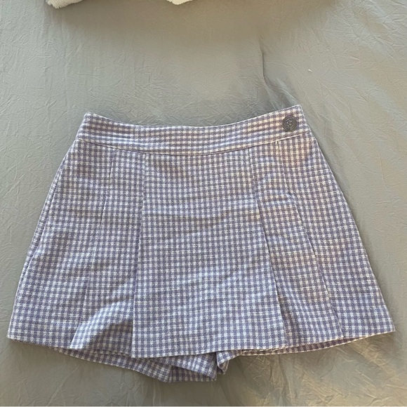 Zara Dresses & Skirts - Purple Plaid Skort